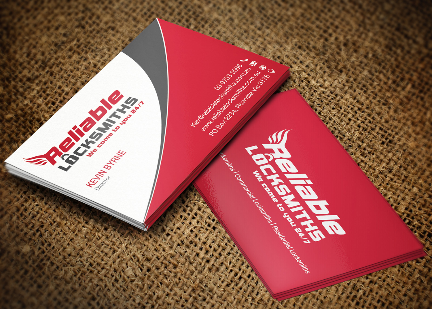 Business Card Design by Lanka Ama for reliable locksmiths | Design #5323270