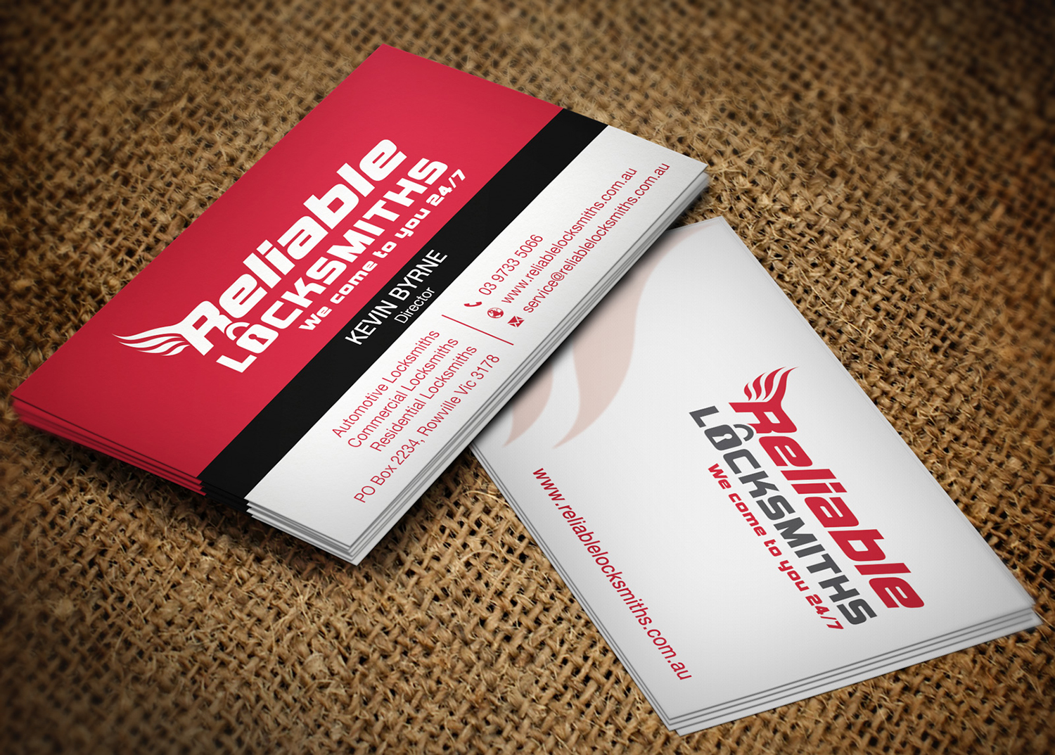 Business Card Design by Lanka Ama for reliable locksmiths | Design #5323276