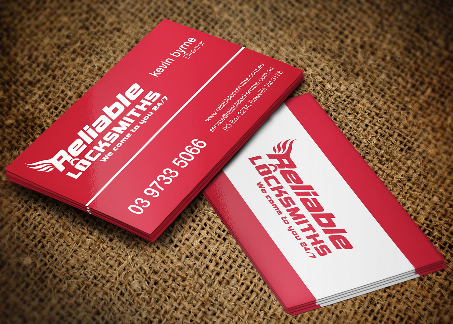 Business Card Design by Lanka Ama for reliable locksmiths | Design #5323281
