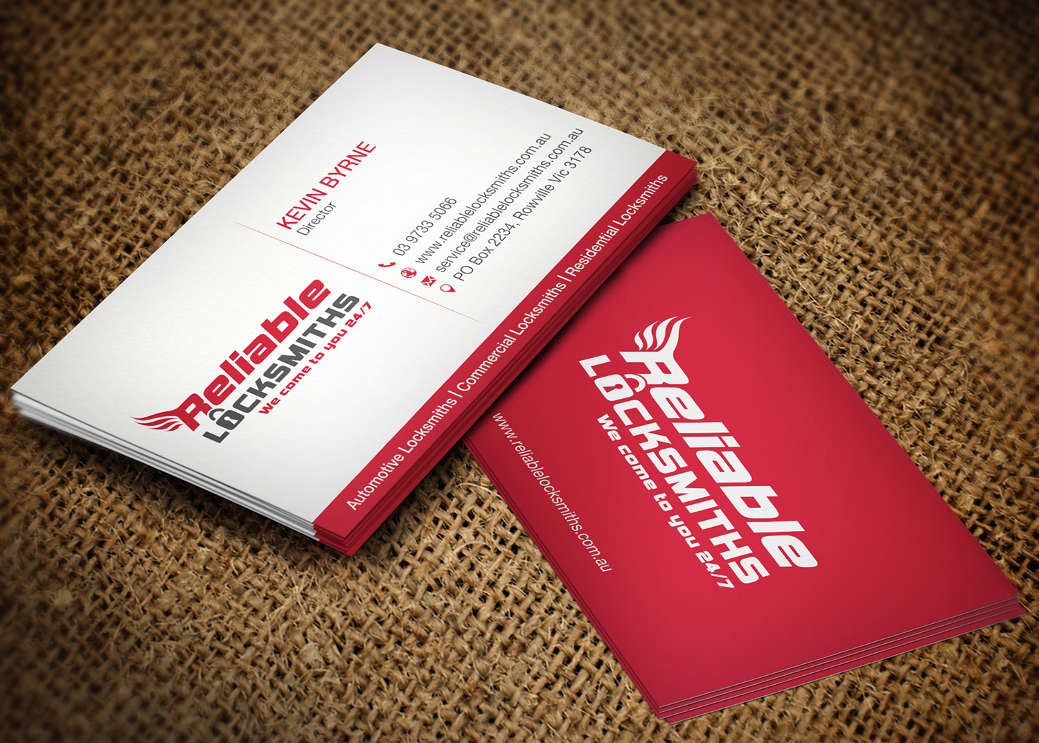 Business Card Design by Lanka Ama for reliable locksmiths | Design #5323282