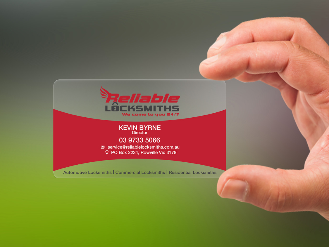 Business Card Design by Lanka Ama for reliable locksmiths | Design #5330665