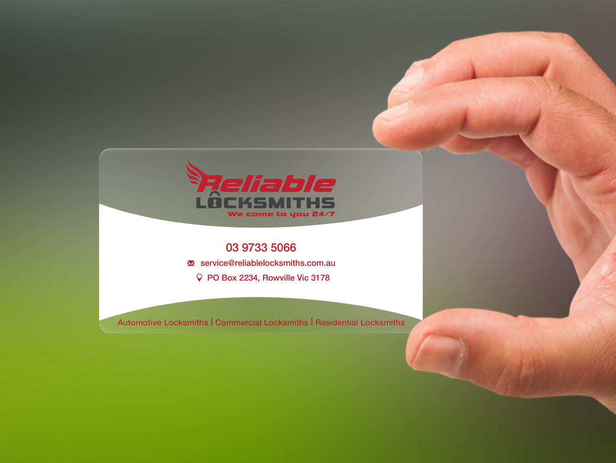Business Card Design by Lanka Ama for reliable locksmiths | Design #5330682