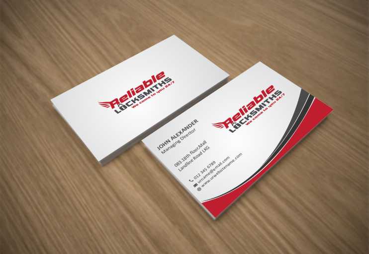 Business Card Design by szabist for reliable locksmiths | Design #5351101