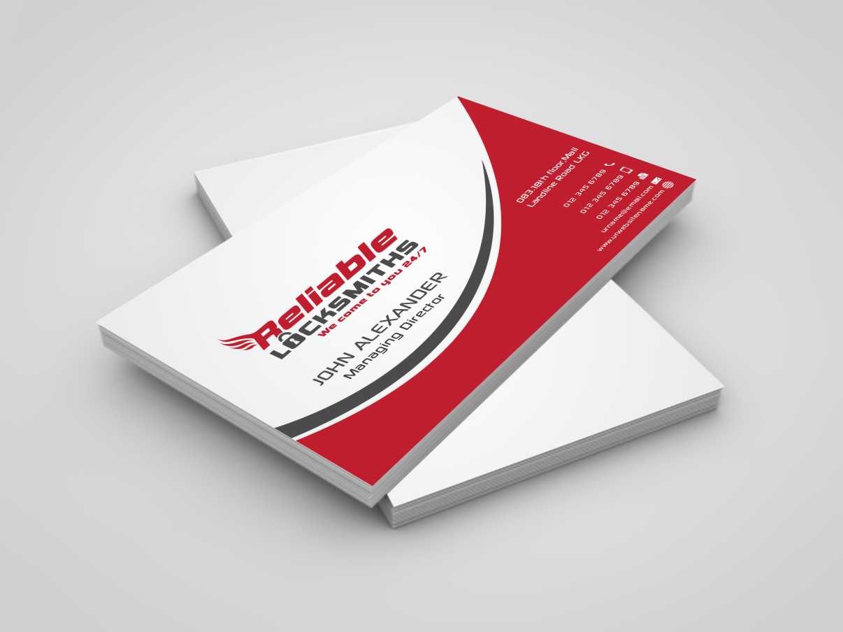 Business Card Design by szabist for reliable locksmiths | Design #5351107