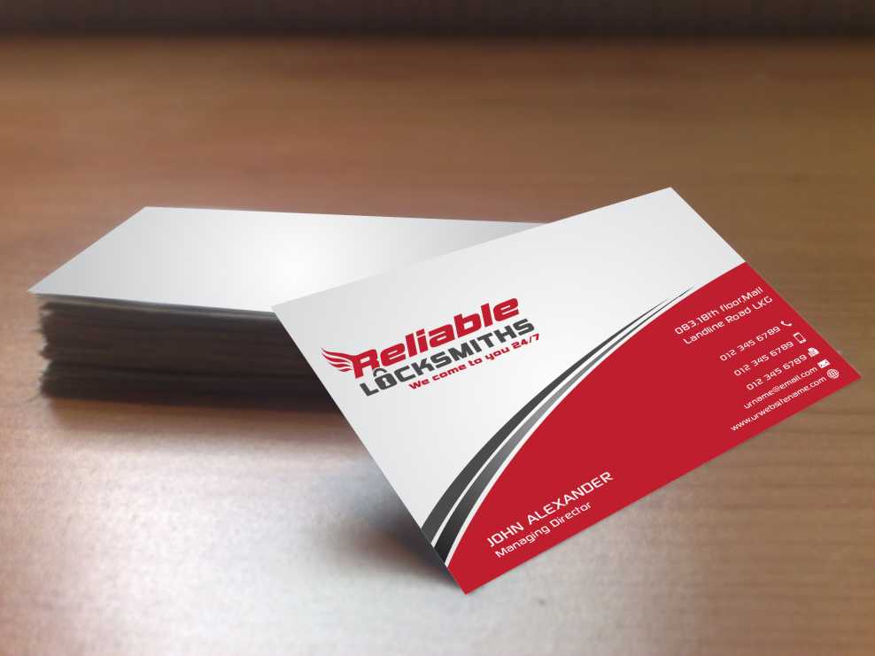 Business Card Design by szabist for reliable locksmiths | Design #5351108