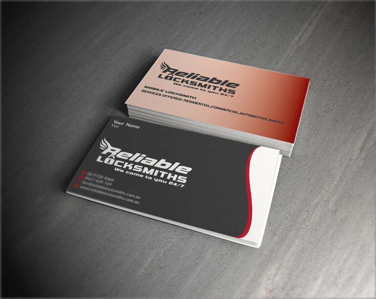 Design de Carte de Visite par Verified artistry (Design garden) pour reliable locksmiths | Design #5340685