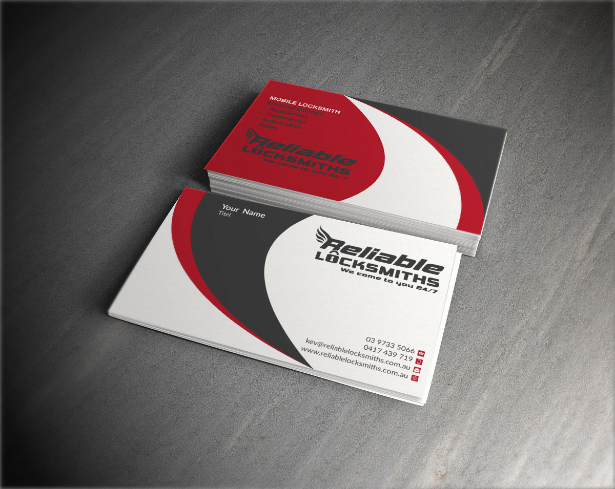 Business Card Design by Verified artistry (Design garden) for reliable locksmiths | Design #5340689