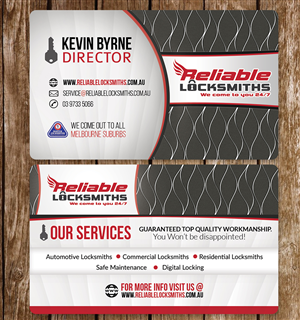 Business Card Design by rex-designs for reliable locksmiths | Design: #5357073