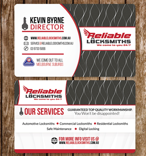 Business Card Design by rex-designs for reliable locksmiths | Design #5381682