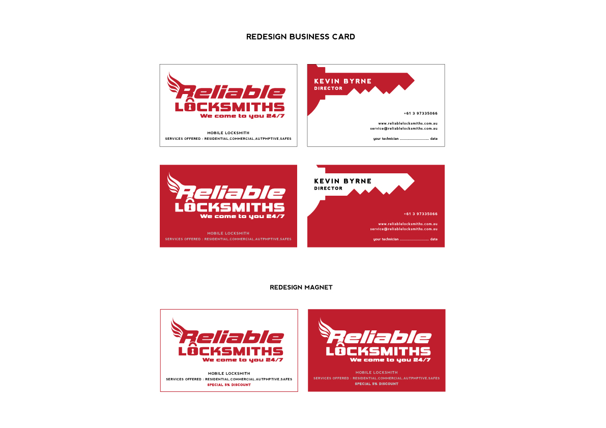 Business Card Design by Micky_Ju for reliable locksmiths | Design #5319232