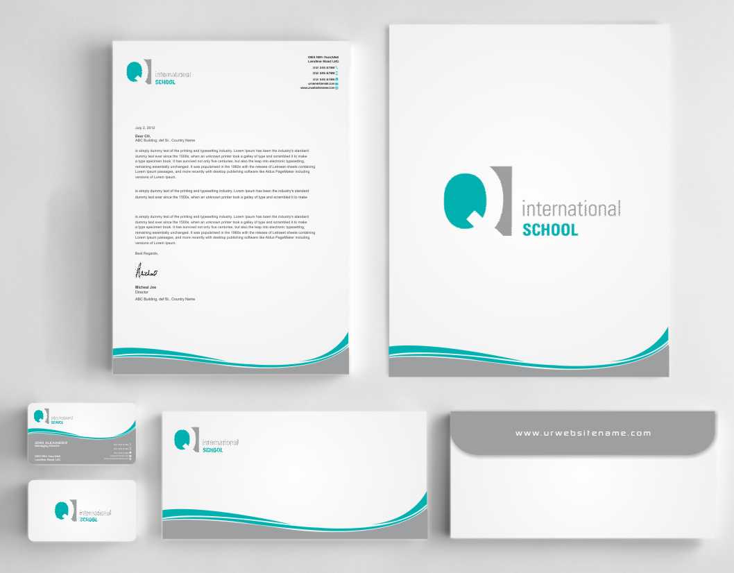 Stationery Design by szabist for Q International School | Design #5359090