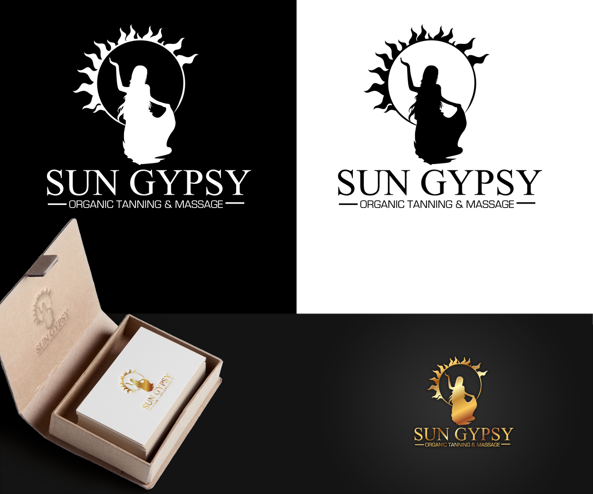 Logo Design by EREL for Sun Gypsy Organic Tanning & Massage | Design: #5359416