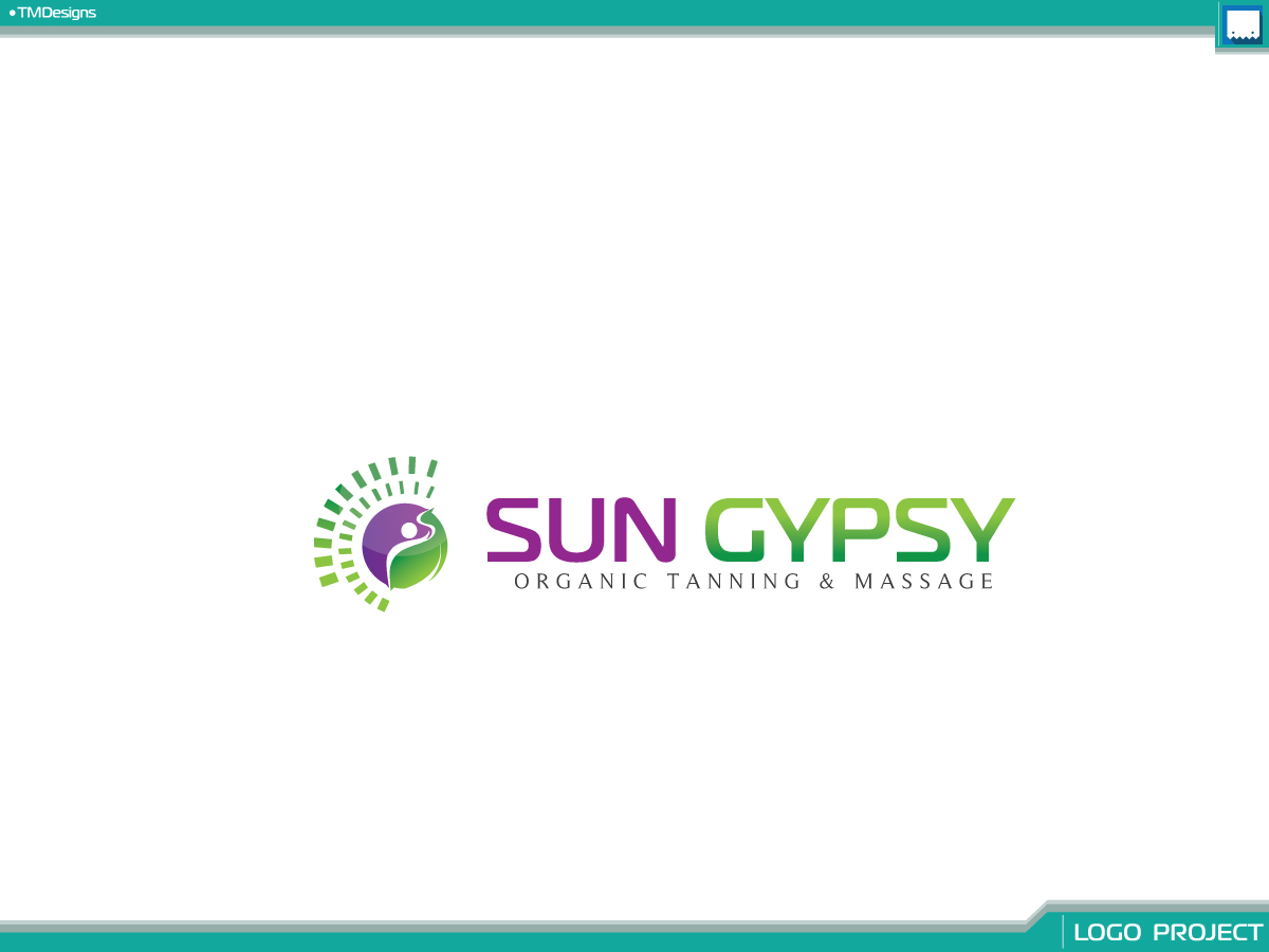 Diseño de Logo por ARTMD para Sun Gypsy Organic Tanning & Massage | Diseño #5337416