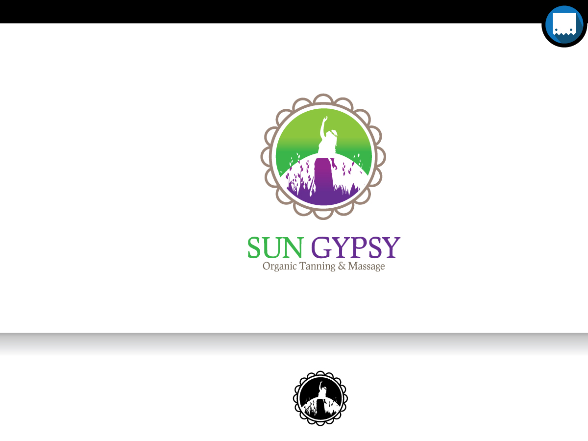 Logo Design by ARTMD for Sun Gypsy Organic Tanning & Massage | Design #5349335