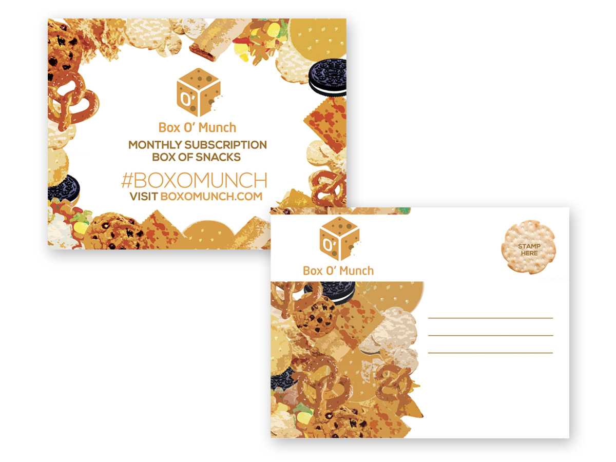 Diseño de Postal por Juuri para Box O'' Munch | Diseño #5323488