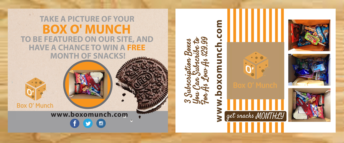 Diseño de Postal por Venus L. Penaflor para Box O'' Munch | Diseño #5344029