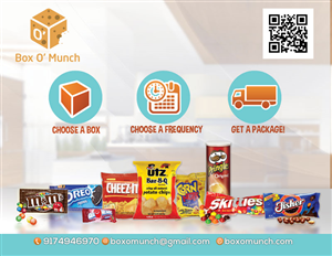 Postcard Design by alessandroevge for Box O'' Munch | Design #5316922