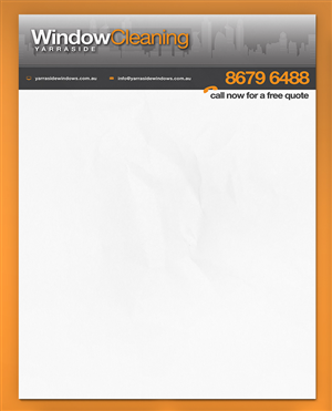 Letterhead Design by Dona for Flash Window Cleaning | Design: #5319456