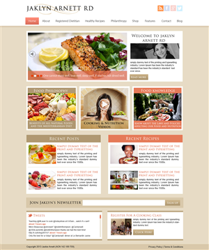 Nutrition-Cooking Website | Web-Design von Creative X Designs