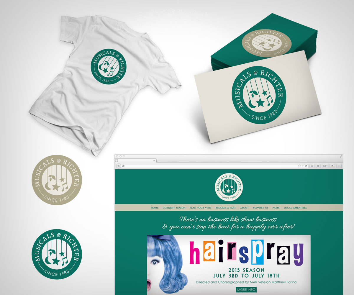 Logo Design by amy claire thompson for Musicals at Richter | Design #5464884