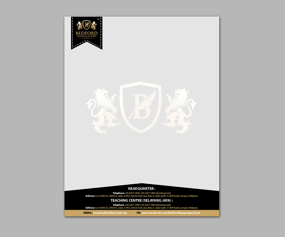 Letterhead Design by Moustache-Graphics for this project | Design #5336634
