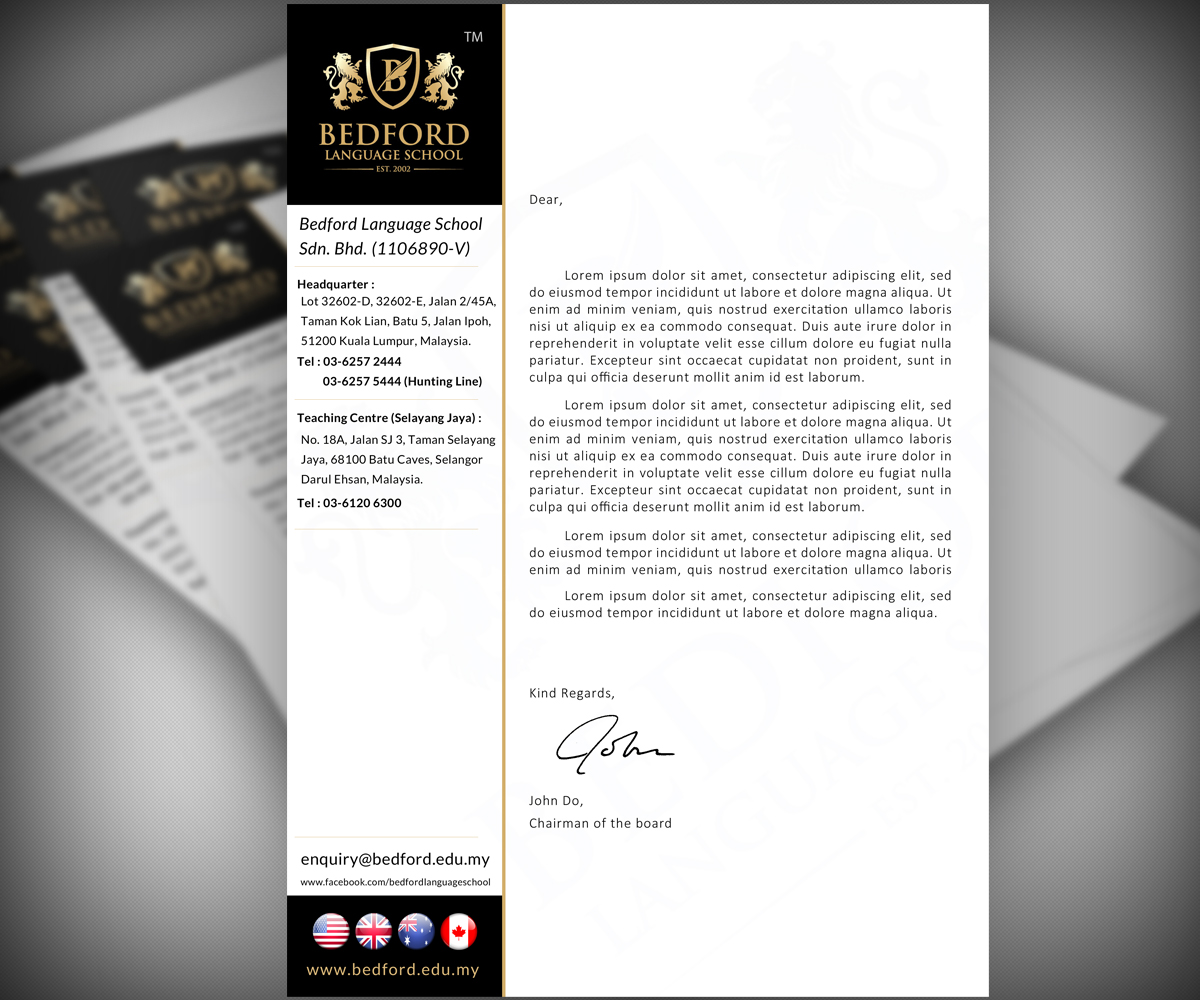 Letterhead Design by neboica for this project | Design #5379246