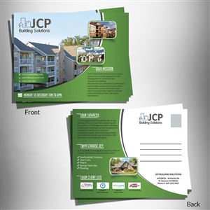 Postkarten-Design von Snoopy007 für JCP BUILDING SOLUTIONS | Design #5340347
