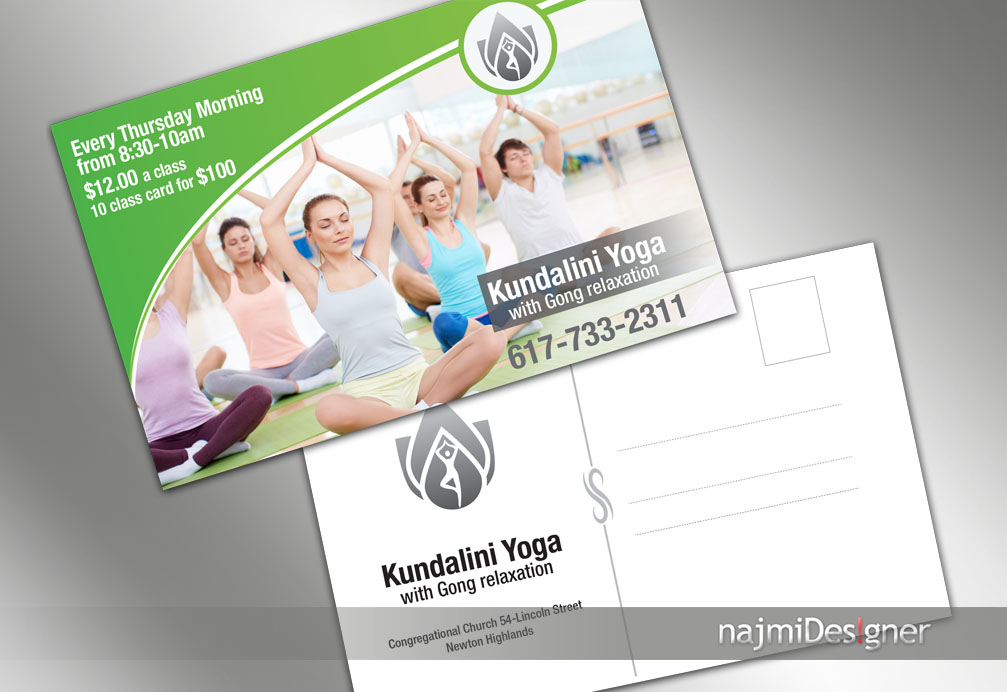 Postcard Design by  Najmi for Gentle Kundalini Yoga | Design #5345860