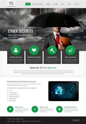 Diseño Web por pb para Tiro Security | Diseño: #5328112