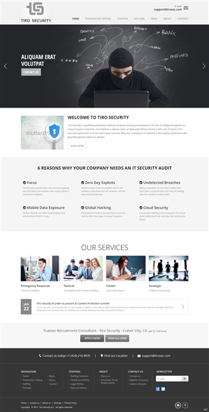 Diseño Web por pb para Tiro Security | Diseño: #5328120
