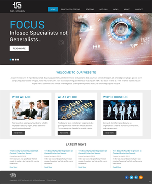 Diseño Web por pb para Tiro Security | Diseño: #5342947