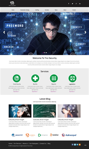 Diseño Web por pb para Tiro Security | Diseño: #5342979