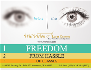 Postcard Design by  Bulgarian for Will Vision and Laser Centers | Design #5359928