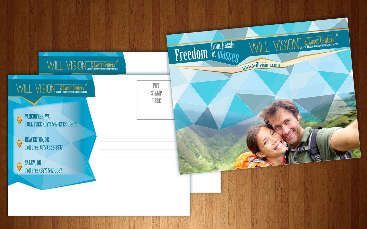 Design de Carte Postale par ElenaMal pour Will Vision and Laser Centers | Design #5363105