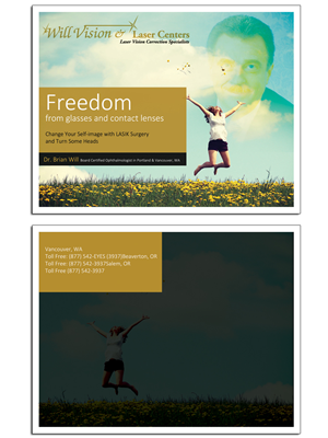 Design de Carte Postale par roopaljain pour Will Vision and Laser Centers | Design : #5350797