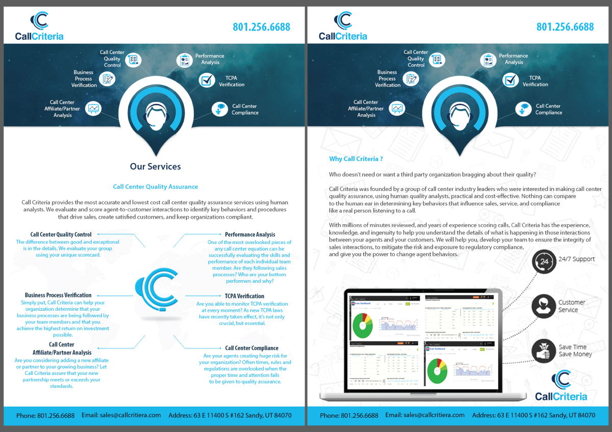 Design de Flyer par Selda pour Call Criteria | Design #5342783