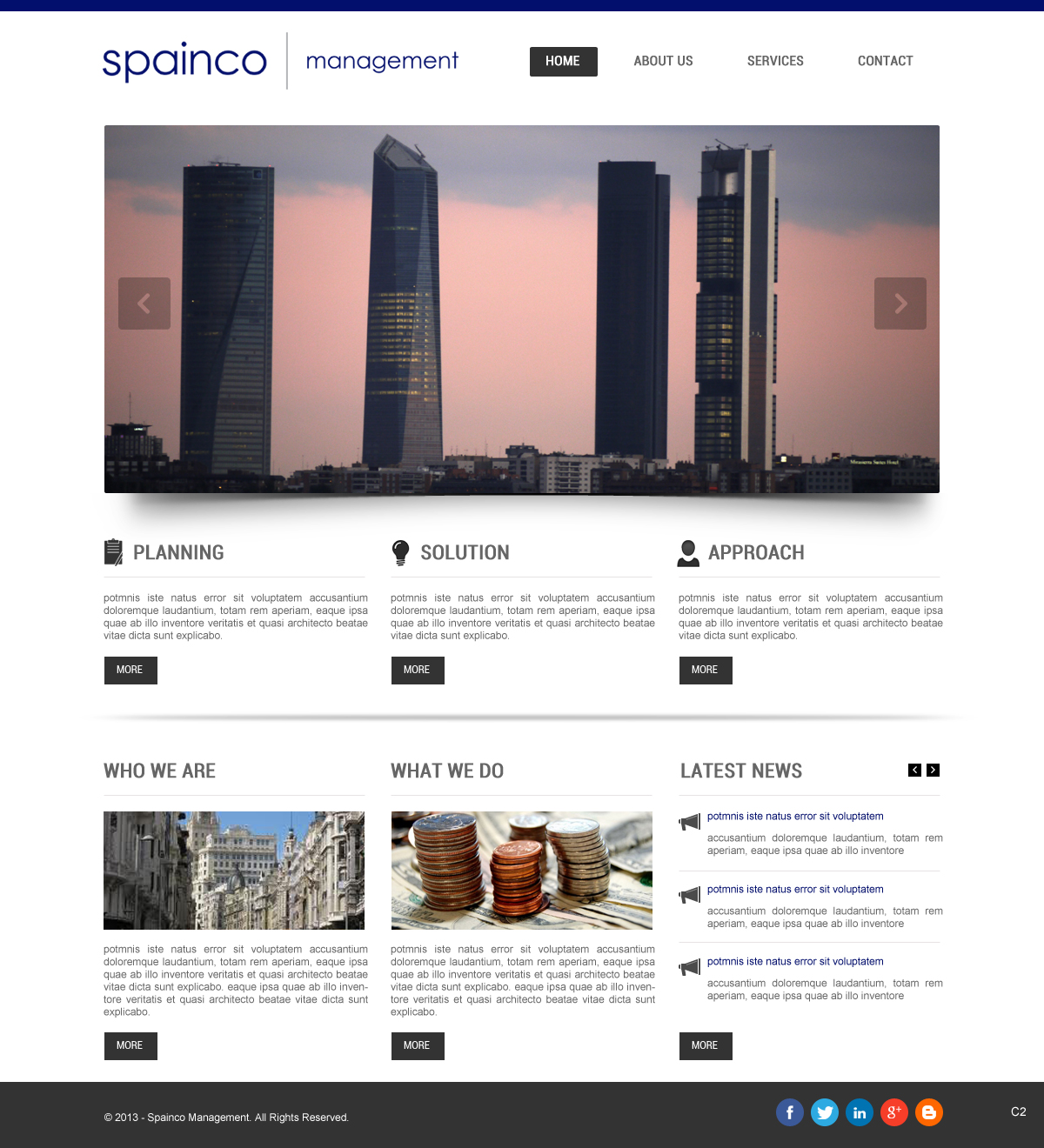 Web Design by pb for Spainco Management S.L. | Design #1599672