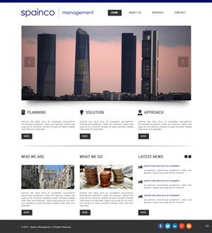 Web Design par pb pour Spainco Management S.L. | Design : #1599672