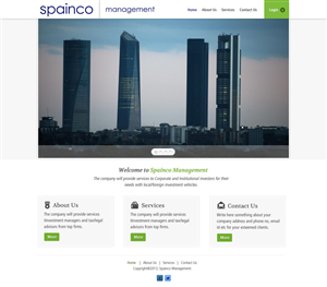 Web Design par UniqueDesignz pour Spainco Management S.L. | Design : #1596148
