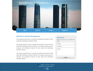 Web Design par UniqueDesignz pour Spainco Management S.L. | Design : #1600124