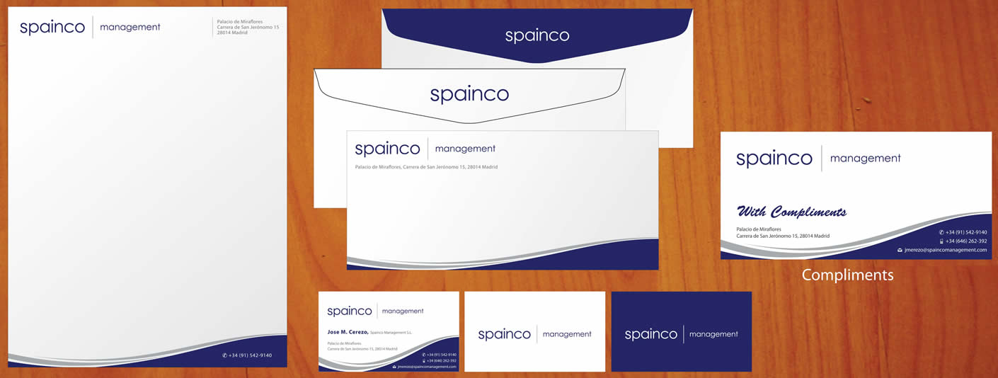 Stationery Design by Sbss for Spainco Management S.L. | Design #1596497