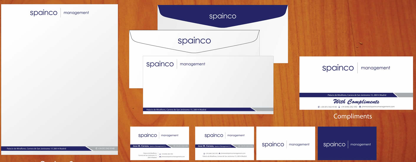 Stationery Design by Sbss for Spainco Management S.L. | Design #1596593