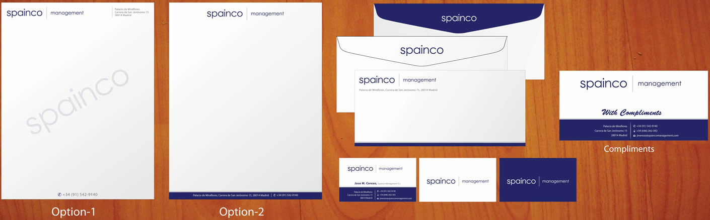 Stationery Design by Sbss for Spainco Management S.L. | Design #1596602