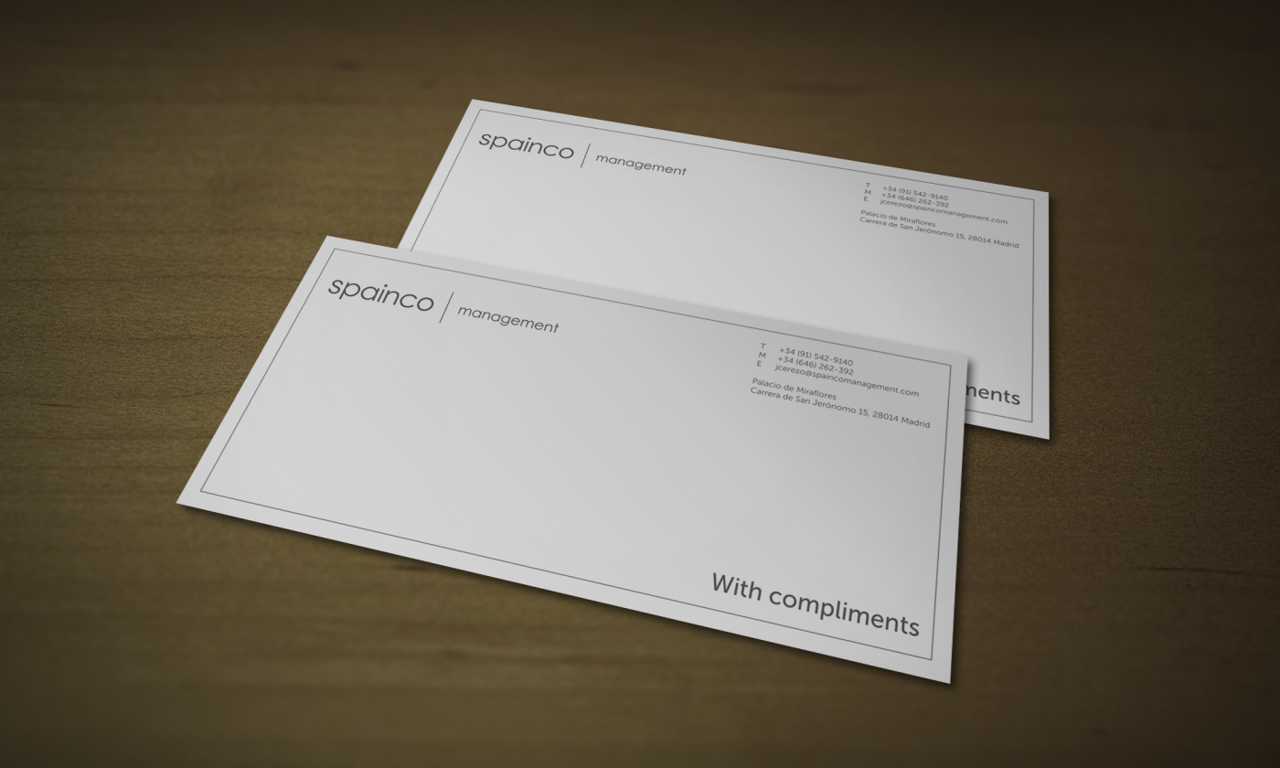 Stationery Design by HYPdesign for Spainco Management S.L. | Design #1575803