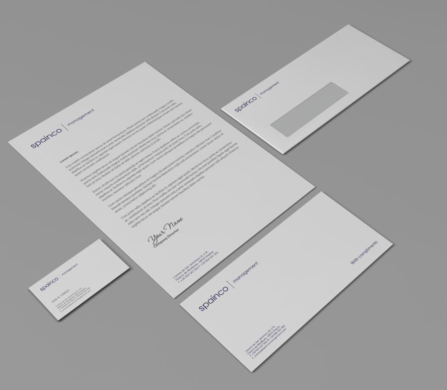 Stationery Design by HYPdesign for Spainco Management S.L. | Design: #1595459