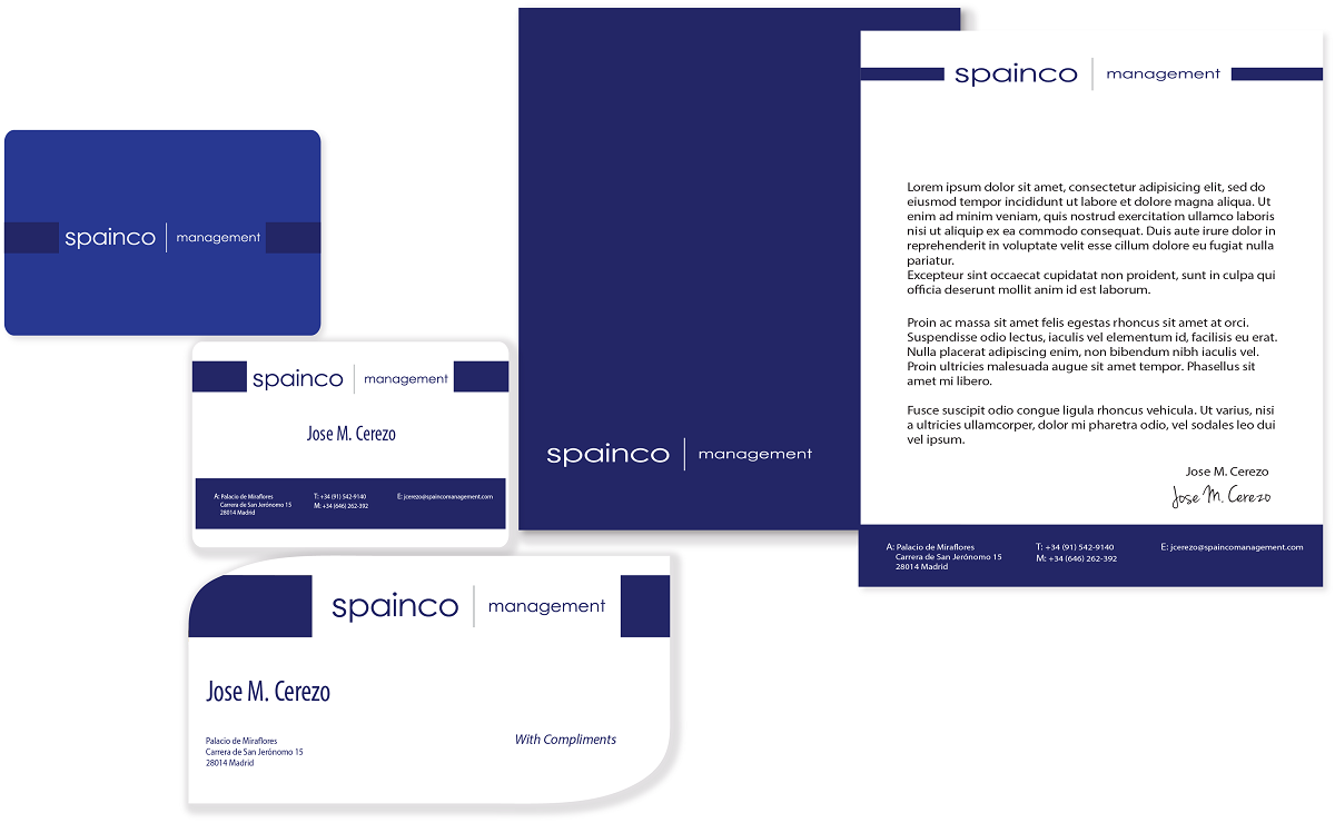 Design de Papeterie par asha pour Spainco Management S.L. | Design #1578707
