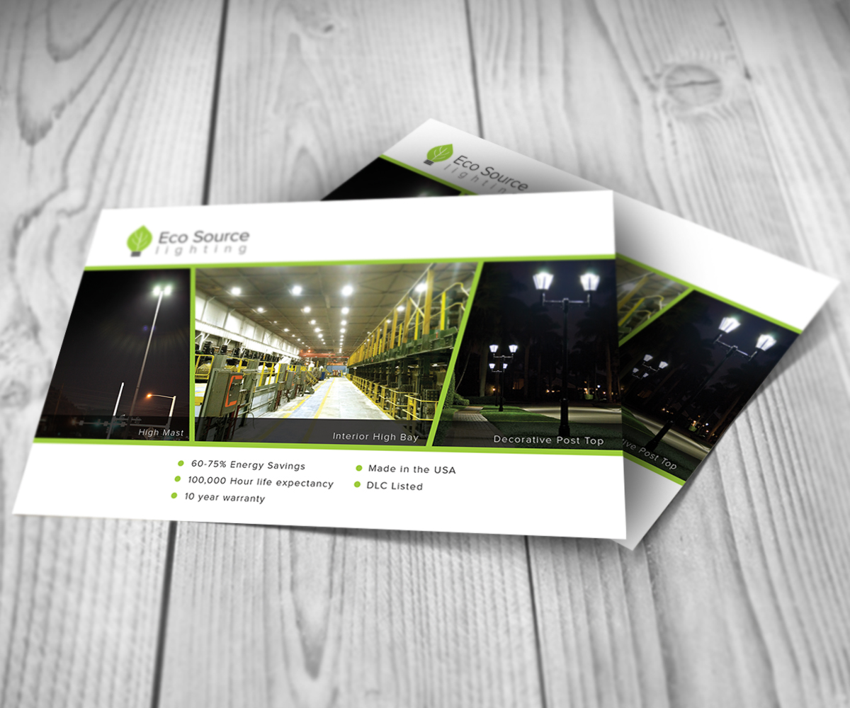 Postcard Design by Sandaru for Eco Source Lighting | Design #5341972