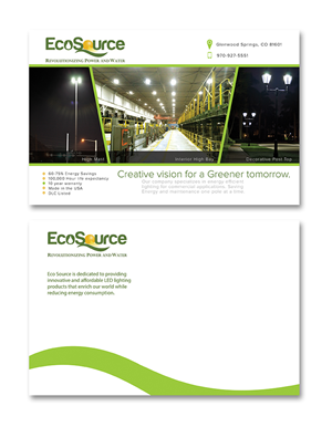 Postcard Design by Sandaru for Eco Source Lighting | Design: #5342250