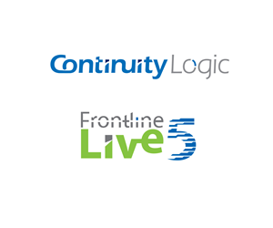 Continuity Logic- Usability Driven  Frontline Live 5  Where continuity and compliance converge | Logo Design by Gayan