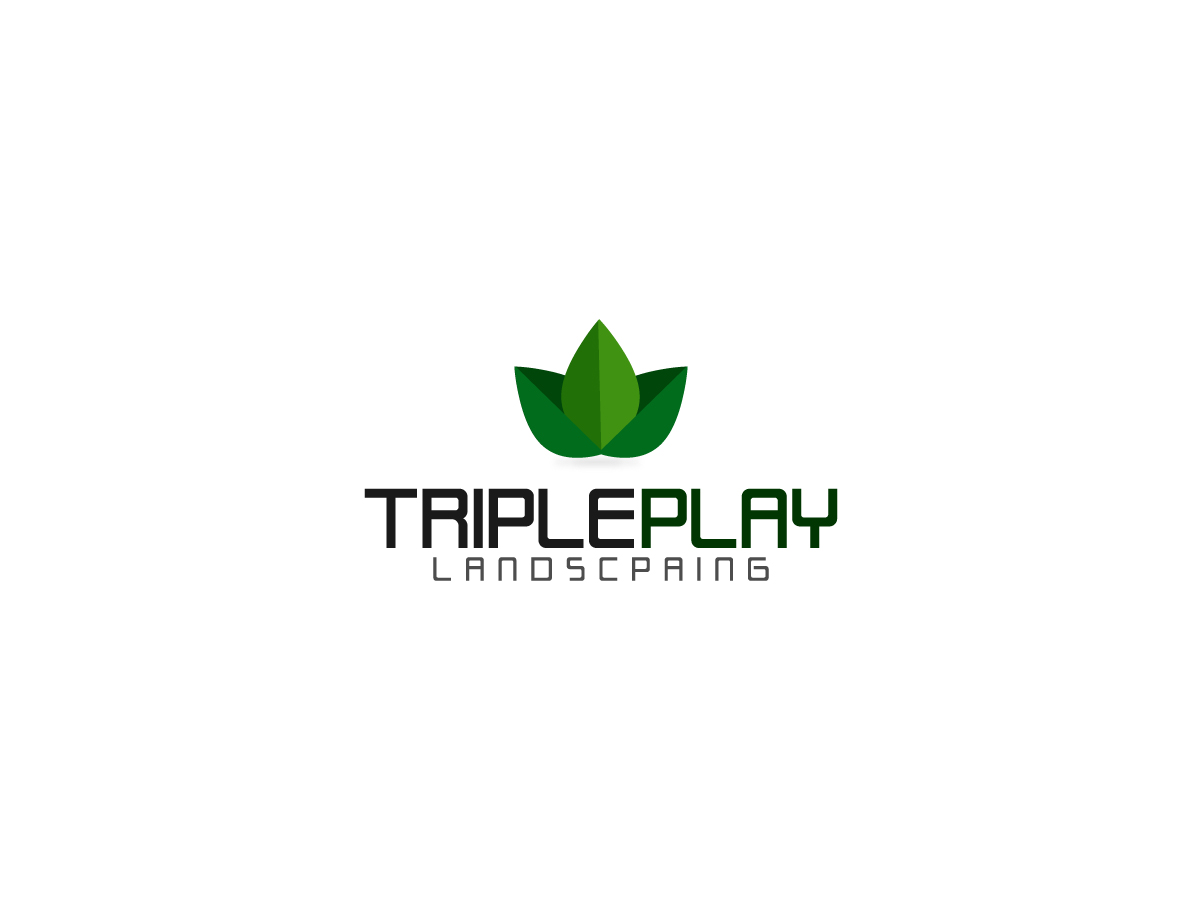 Logo Design by Zain-Ul-Mustafa for Triple Play Landscaping | Design #5333934